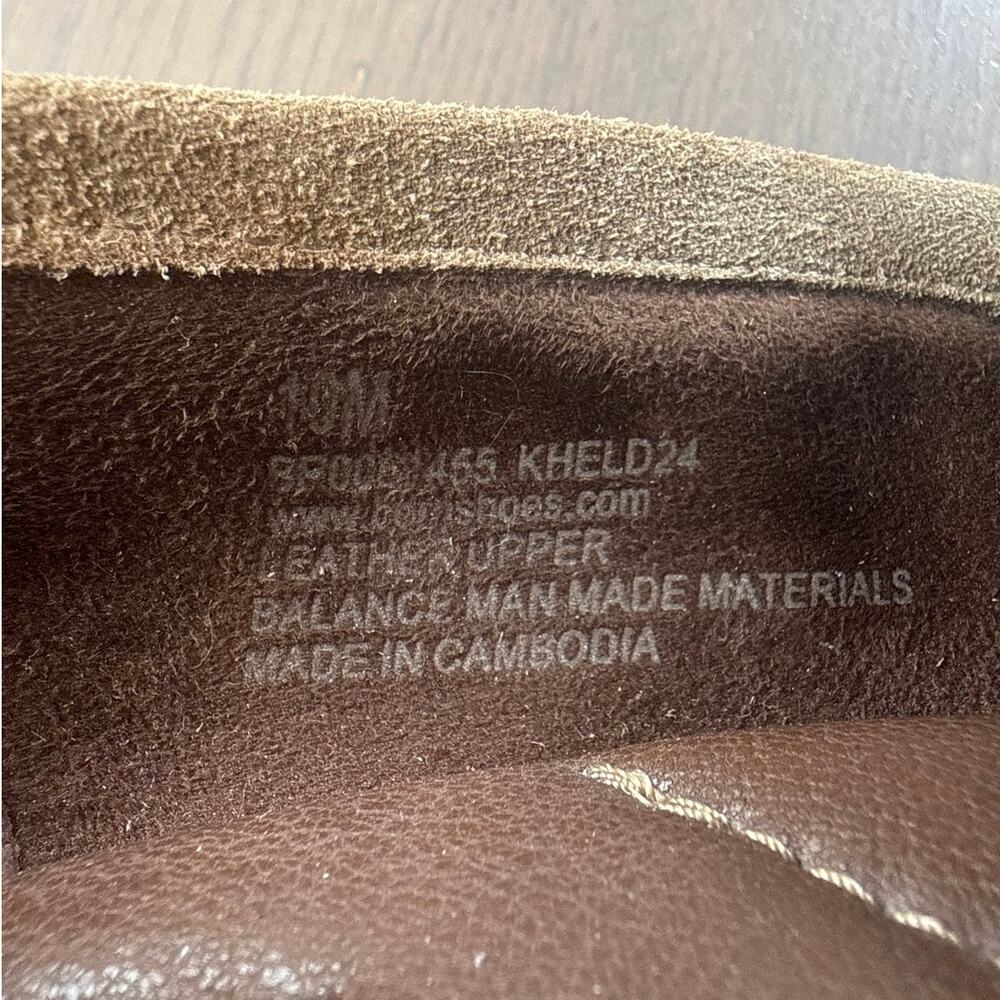 Born Holliston Loafer Heels in Tan Brown Suede Size 10 Chunky y2k - Picture 7 of 8